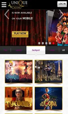 unique casino android App screenshot 0