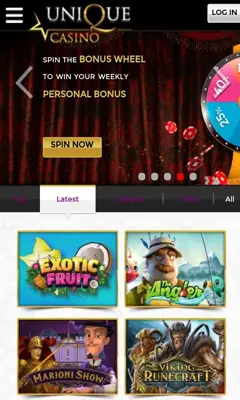 unique casino android App screenshot 1